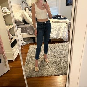 Re Done High Waisted Blue Jeans